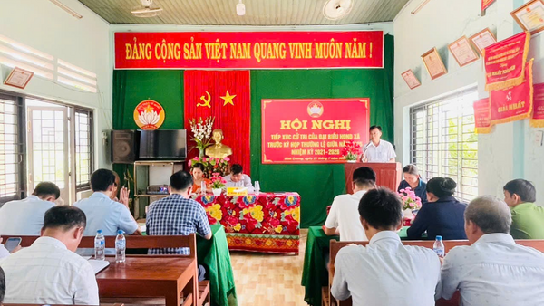 Hội nghị tiếp xúc cử tri của các tổ HĐND xã Đình Cương