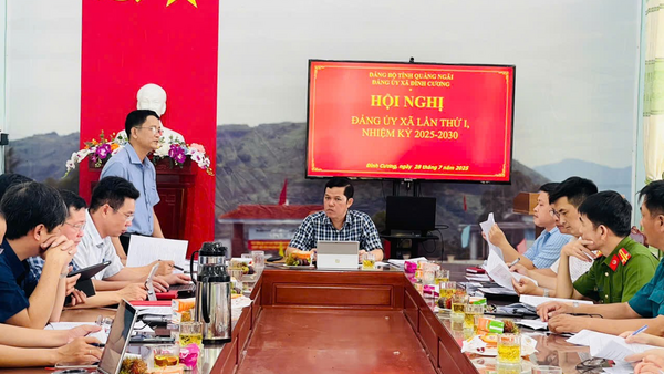 Hội nghị Đảng ủy xã Đình Cương lần thứ I, nhiệm kỳ 2025 - 2030