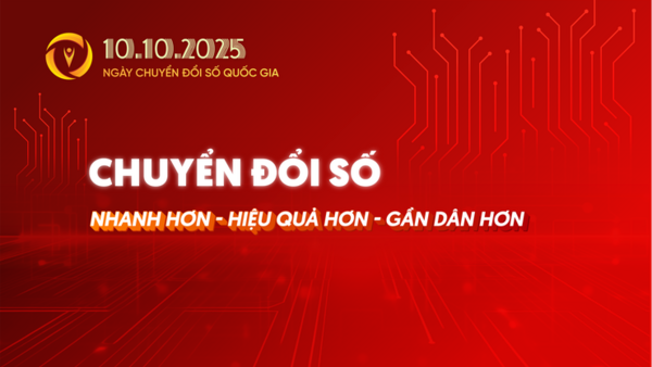 Bộ nhận diện Ngày Chuyển đổi số Quốc gia 10/10/2025.