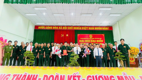 Đại hội đại biểu hội Cựu chiến binh xã Đình Cương lần thứ VIII, nhiệm kỳ 2025 – 2030 thành công tốt đẹp